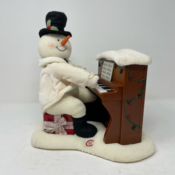 ONLY LIGHTS/MUSIC WORK Hallmark Piano Snowman 2005 - Picture 1 of 11